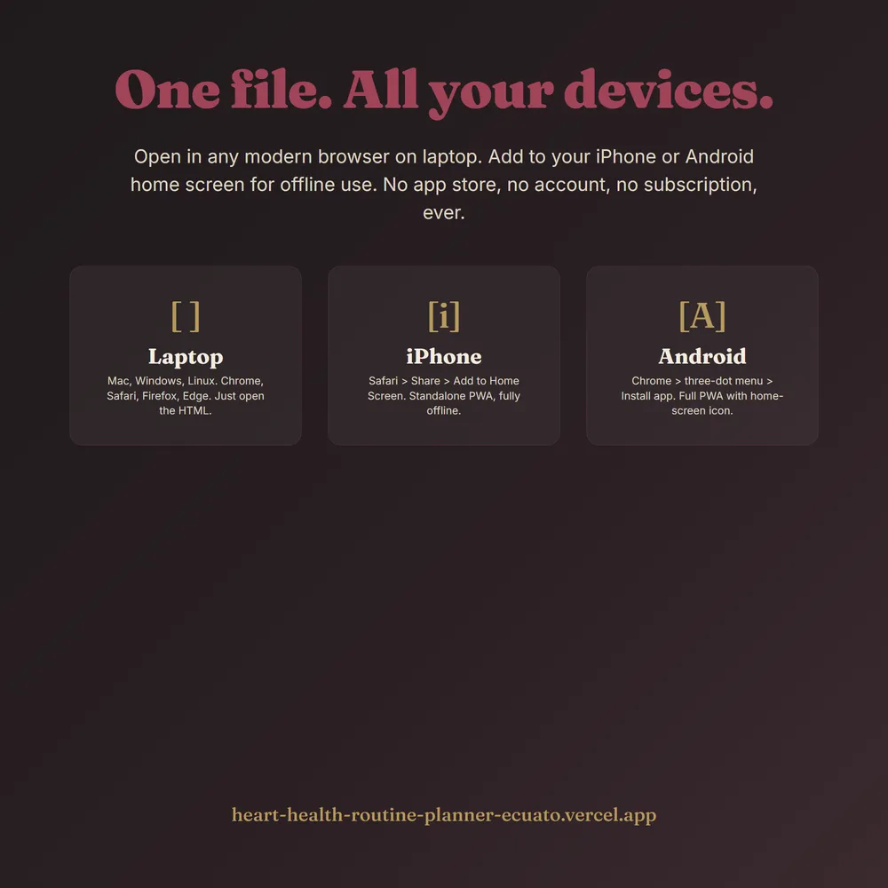 HeartOS shown on laptop and phone