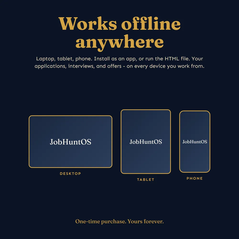 JobHuntOS shown on laptop and phone